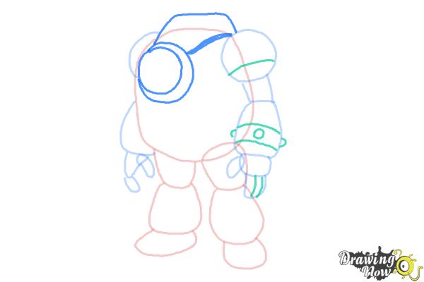 How to Draw Nrg from Ben 10 - Step 6 How to Draw Nrg from Ben 10 - Step 6