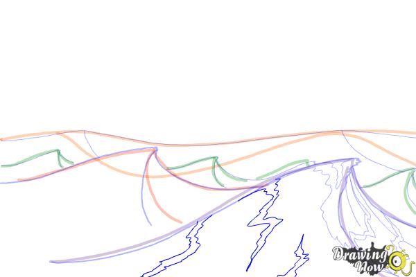 How to Draw Ocean Waves - Step 10 How to Draw Ocean Waves - Step 10