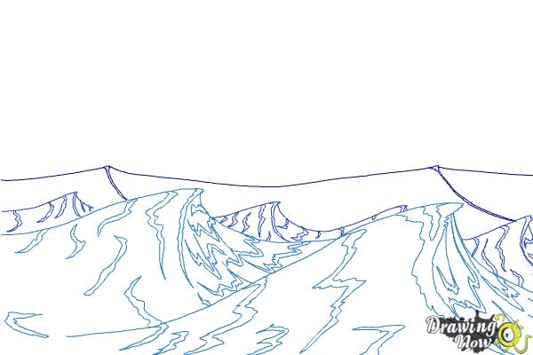 How to Draw Ocean Waves - Step 15 How to Draw Ocean Waves - Step 15