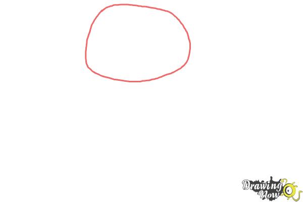 How to Draw Oh from Home - Step 1 How to Draw Oh from Home - Step 1