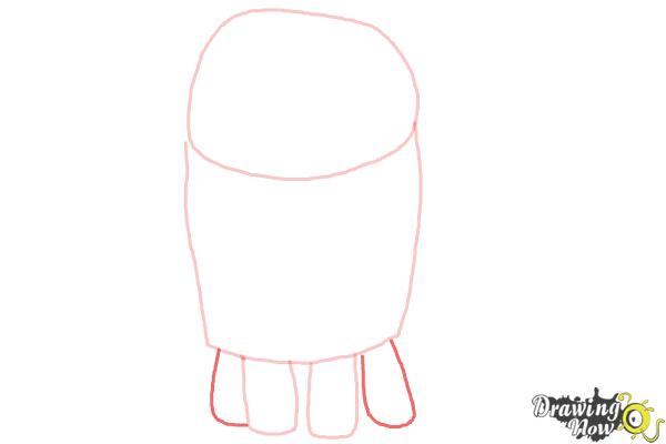 How to Draw Oh from Home - Step 4 How to Draw Oh from Home - Step 4