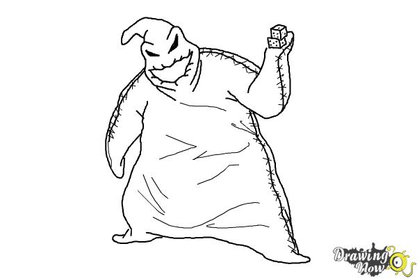 How to Draw Oogie Boogie, Disney Villain - Step 9 How to Draw Oogie Boogie, Disney Villain - Step 9