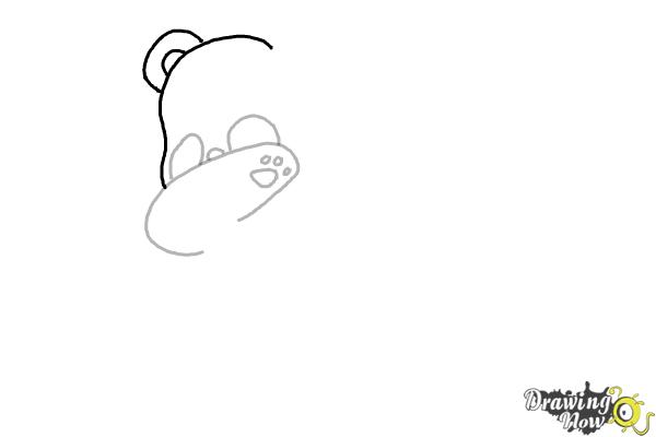 How to Draw Panda Dabbing - Step 4 How to Draw Panda Dabbing - Step 4