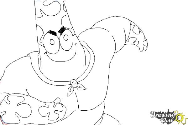 How to draw Patrick, Mr. Superawesomeness from SpongeBob: Sponge Out of Water - Step 10 How to draw Patrick, Mr. Superawesomeness from SpongeBob: Sponge Out of Water - Step 10