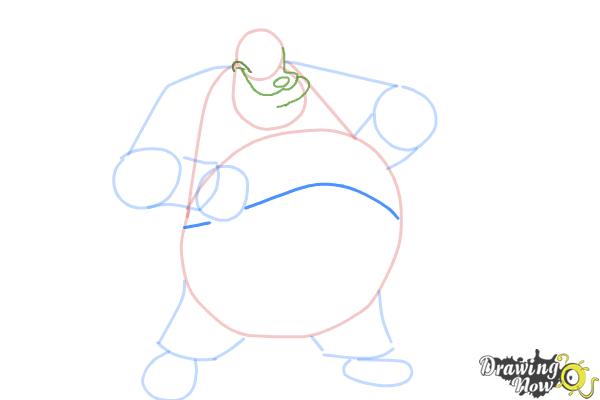 How to Draw Pete, Disney Villain - Step 6 How to Draw Pete, Disney Villain - Step 6