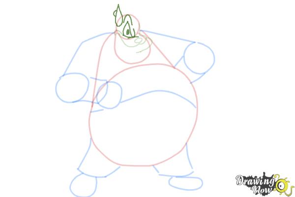 How to Draw Pete, Disney Villain - Step 7 How to Draw Pete, Disney Villain - Step 7