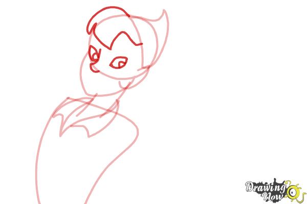 How to Draw Peter Pan And Tinkerbell - Step 4 How to Draw Peter Pan And Tinkerbell - Step 4