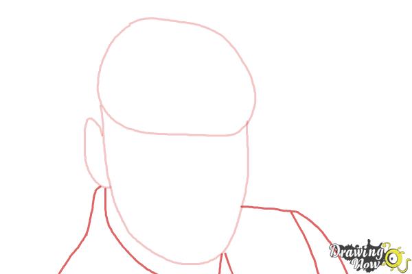 How to Draw Pierce Brosnan - Step 2 How to Draw Pierce Brosnan - Step 2
