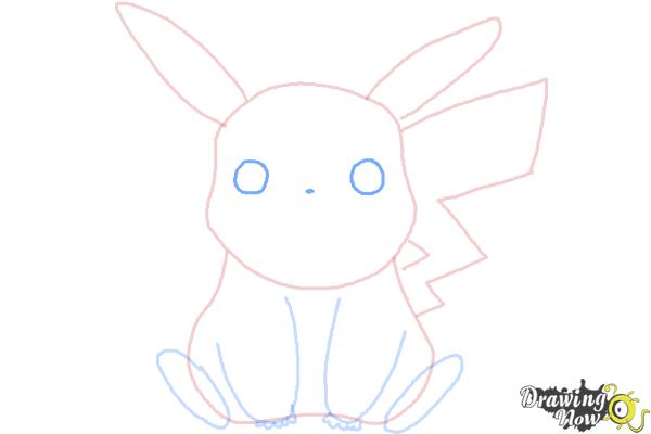 How to Draw Pikachu Easy - Step 7 How to Draw Pikachu Easy - Step 7