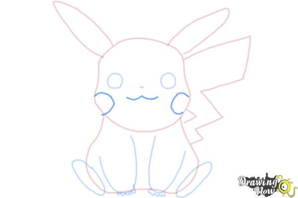 How to Draw Pikachu Easy - Step 8 How to Draw Pikachu Easy - Step 8