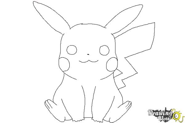 How to Draw Pikachu Easy - Step 9 How to Draw Pikachu Easy - Step 9