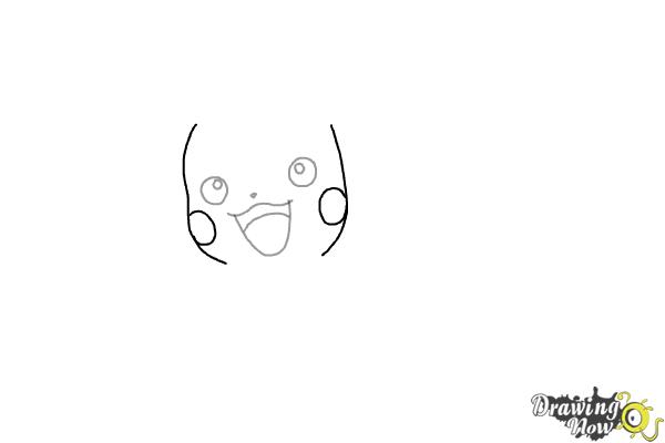 How to Draw Pikachu (Ver 2) - Step 3 How to Draw Pikachu (Ver 2) - Step 3