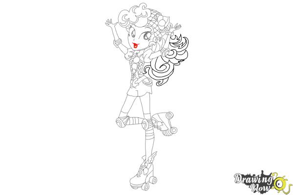 How to Draw Pinkie Pie from My Little Pony Equestria Girls Friendship Games - Step 10 How to Draw Pinkie Pie from My Little Pony Equestria Girls Friendship Games - Step 10