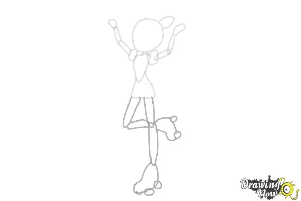 How to Draw Pinkie Pie from My Little Pony Equestria Girls Friendship Games - Step 3 How to Draw Pinkie Pie from My Little Pony Equestria Girls Friendship Games - Step 3