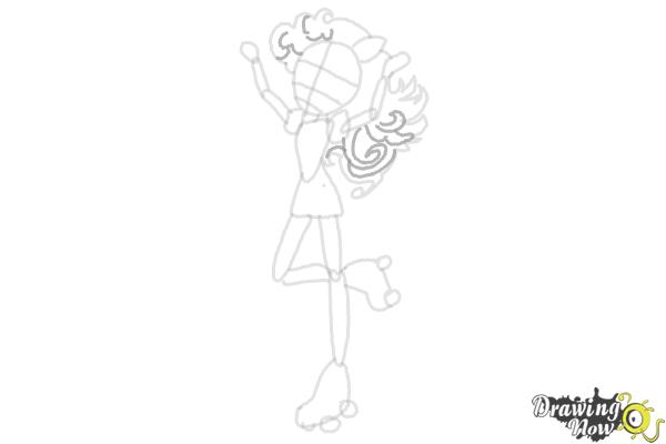 How to Draw Pinkie Pie from My Little Pony Equestria Girls Friendship Games - Step 5 How to Draw Pinkie Pie from My Little Pony Equestria Girls Friendship Games - Step 5