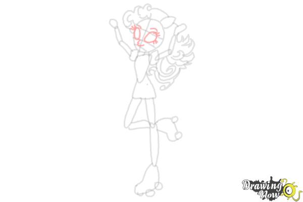 How to Draw Pinkie Pie from My Little Pony Equestria Girls Friendship Games - Step 6 How to Draw Pinkie Pie from My Little Pony Equestria Girls Friendship Games - Step 6