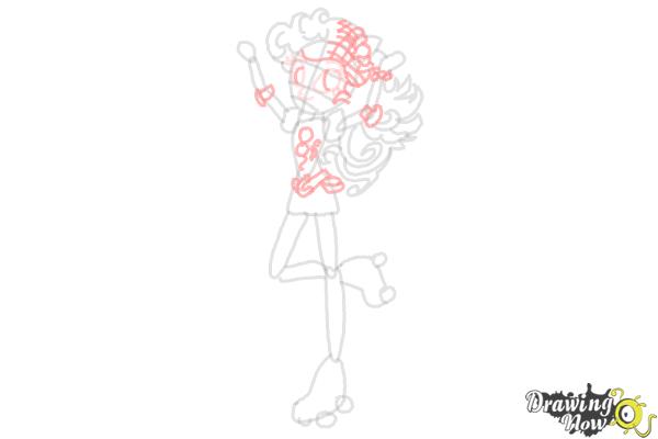 How to Draw Pinkie Pie from My Little Pony Equestria Girls Friendship Games - Step 7 How to Draw Pinkie Pie from My Little Pony Equestria Girls Friendship Games - Step 7