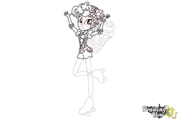 How to Draw Pinkie Pie from My Little Pony Equestria Girls Friendship Games - Step 8 How to Draw Pinkie Pie from My Little Pony Equestria Girls Friendship Games - Step 8