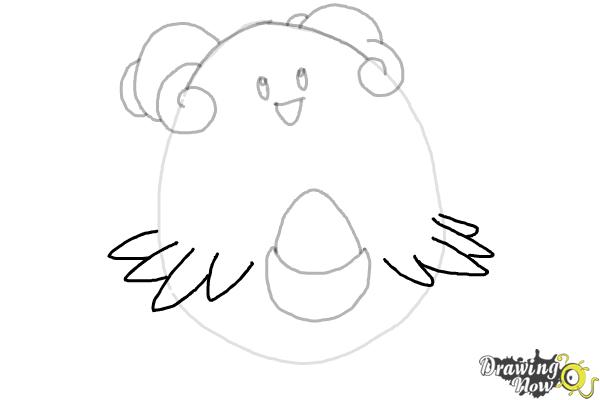 How to Draw Pokemon - Blissey - Step 6 How to Draw Pokemon - Blissey - Step 6