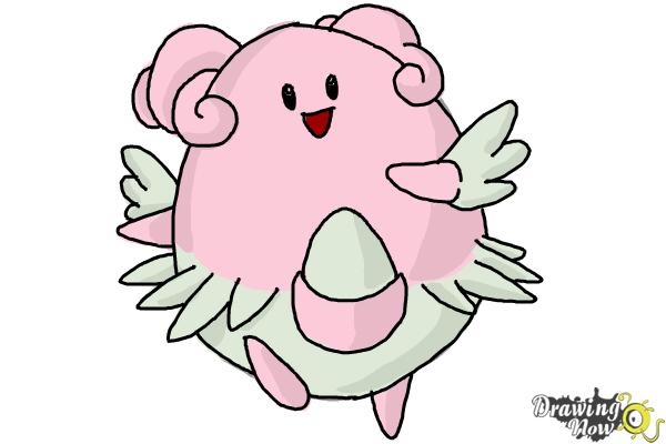 How to Draw Pokemon - Blissey - Step 9 How to Draw Pokemon - Blissey - Step 9