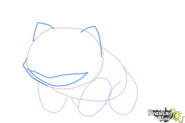 How to Draw Pokemon Bulbasaur - Step 4 How to Draw Pokemon Bulbasaur - Step 4
