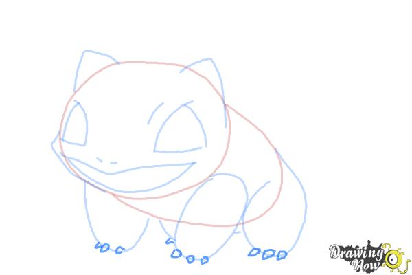 How to Draw Pokemon Bulbasaur - Step 6 How to Draw Pokemon Bulbasaur - Step 6