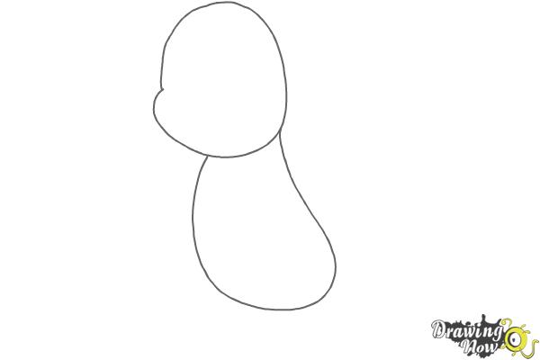 How to Draw Pokemon Charmander - Step 1 How to Draw Pokemon Charmander - Step 1