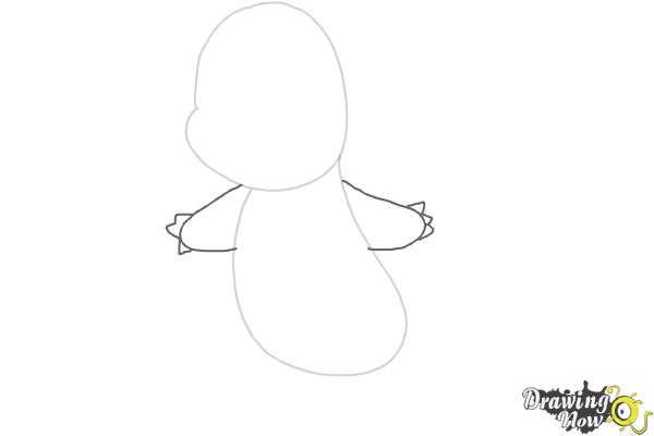 How to Draw Pokemon Charmander - Step 2 How to Draw Pokemon Charmander - Step 2