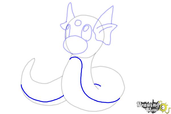 How to Draw Pokemon - Dratini - Step 10 How to Draw Pokemon - Dratini - Step 10