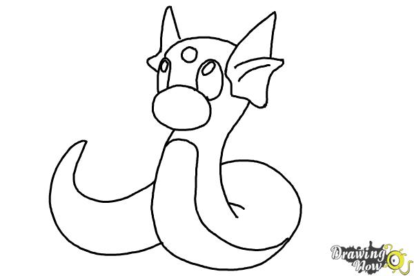 How to Draw Pokemon - Dratini - Step 11 How to Draw Pokemon - Dratini - Step 11