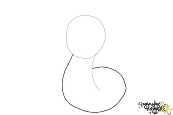 How to Draw Pokemon - Dratini - Step 3 How to Draw Pokemon - Dratini - Step 3
