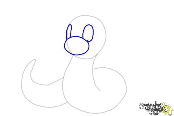 How to Draw Pokemon - Dratini - Step 5 How to Draw Pokemon - Dratini - Step 5