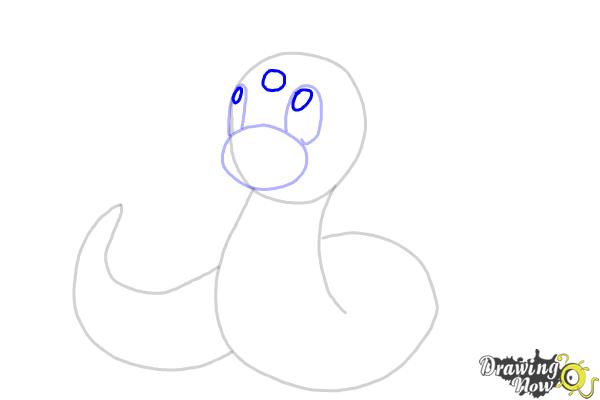 How to Draw Pokemon - Dratini - Step 6 How to Draw Pokemon - Dratini - Step 6