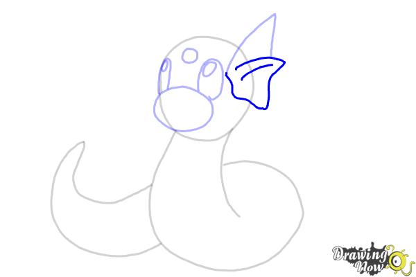 How to Draw Pokemon - Dratini - Step 8 How to Draw Pokemon - Dratini - Step 8