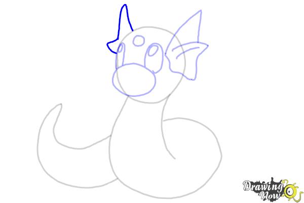 How to Draw Pokemon - Dratini - Step 9 How to Draw Pokemon - Dratini - Step 9