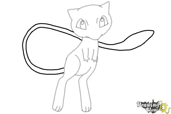 How to Draw Pokemon - Mew - Step 11 How to Draw Pokemon - Mew - Step 11