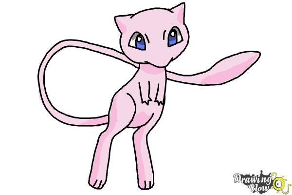 How to Draw Pokemon - Mew - Step 12 How to Draw Pokemon - Mew - Step 12