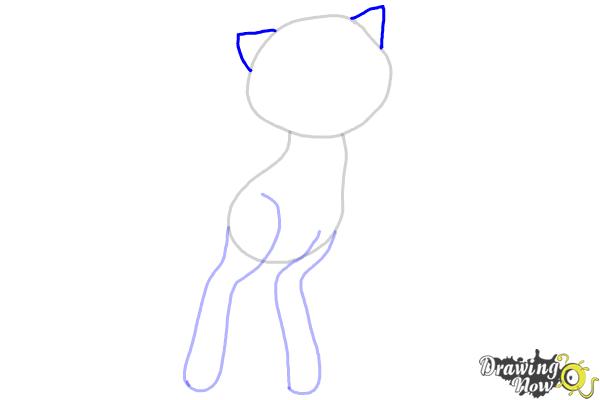 How to Draw Pokemon - Mew - Step 3 How to Draw Pokemon - Mew - Step 3