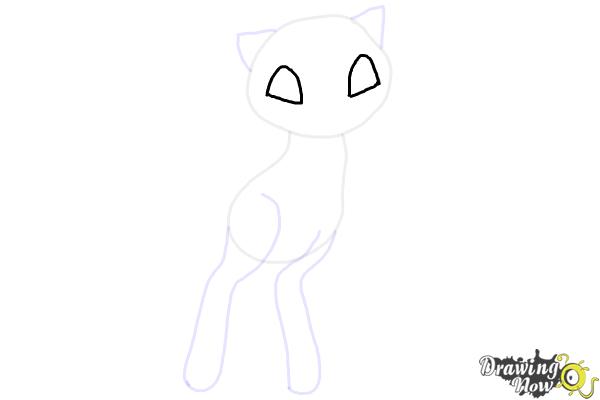 How to Draw Pokemon - Mew - Step 4 How to Draw Pokemon - Mew - Step 4