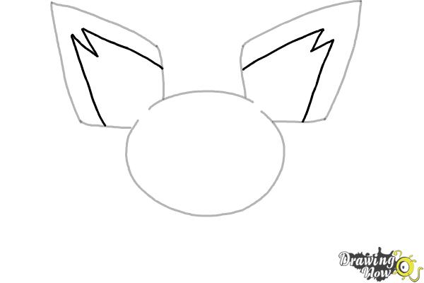 How to Draw Pokemon - Pichu - Step 3 How to Draw Pokemon - Pichu - Step 3
