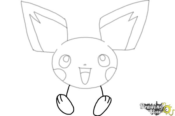 How to Draw Pokemon - Pichu - Step 6 How to Draw Pokemon - Pichu - Step 6