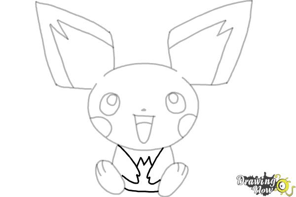 How to Draw Pokemon - Pichu - Step 7 How to Draw Pokemon - Pichu - Step 7