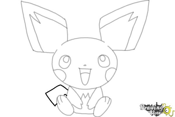 How to Draw Pokemon - Pichu - Step 8 How to Draw Pokemon - Pichu - Step 8