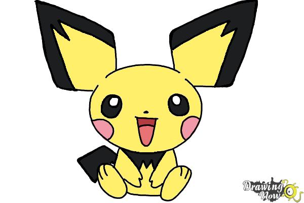 How to Draw Pokemon - Pichu - Step 9 How to Draw Pokemon - Pichu - Step 9