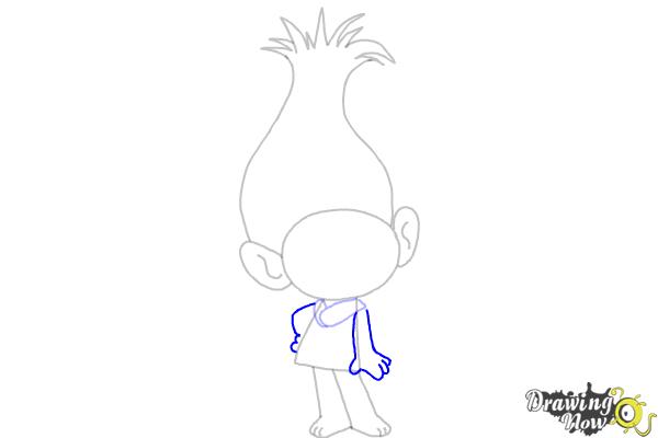 How to Draw Poppy from Trolls - Step 6 How to Draw Poppy from Trolls - Step 6