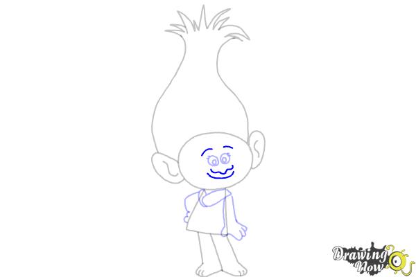 How to Draw Poppy from Trolls - Step 8 How to Draw Poppy from Trolls - Step 8
