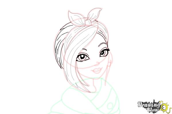 How to Draw Poppy O'Hair from Ever After High - Step 11 How to Draw Poppy O'Hair from Ever After High - Step 11