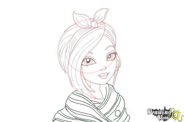 How to Draw Poppy O'Hair from Ever After High - Step 13 How to Draw Poppy O'Hair from Ever After High - Step 13