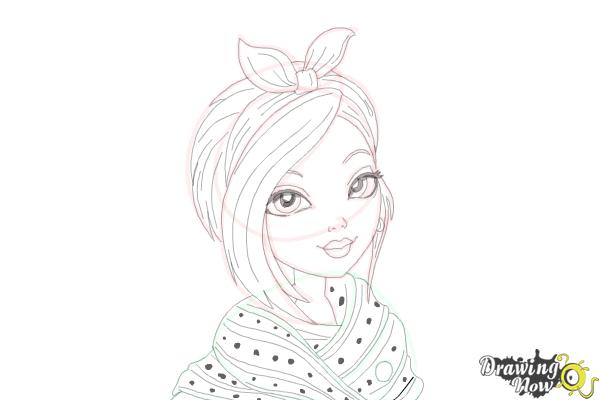 How to Draw Poppy O'Hair from Ever After High - Step 14 How to Draw Poppy O'Hair from Ever After High - Step 14