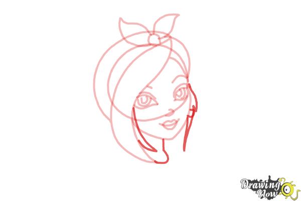How to Draw Poppy O'Hair from Ever After High - Step 7 How to Draw Poppy O'Hair from Ever After High - Step 7